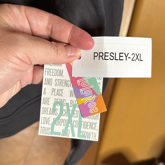 NWT LuLaRoe Presley Moto Charcoal Gray Jacket Asymmetrical Zipper Size 2XL - Picture 6 of 8